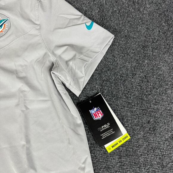 Women's L - Nike Miami Dolphins Sideline Performance Polo On Field Dri-Fit NWT - Picture 4 of 11